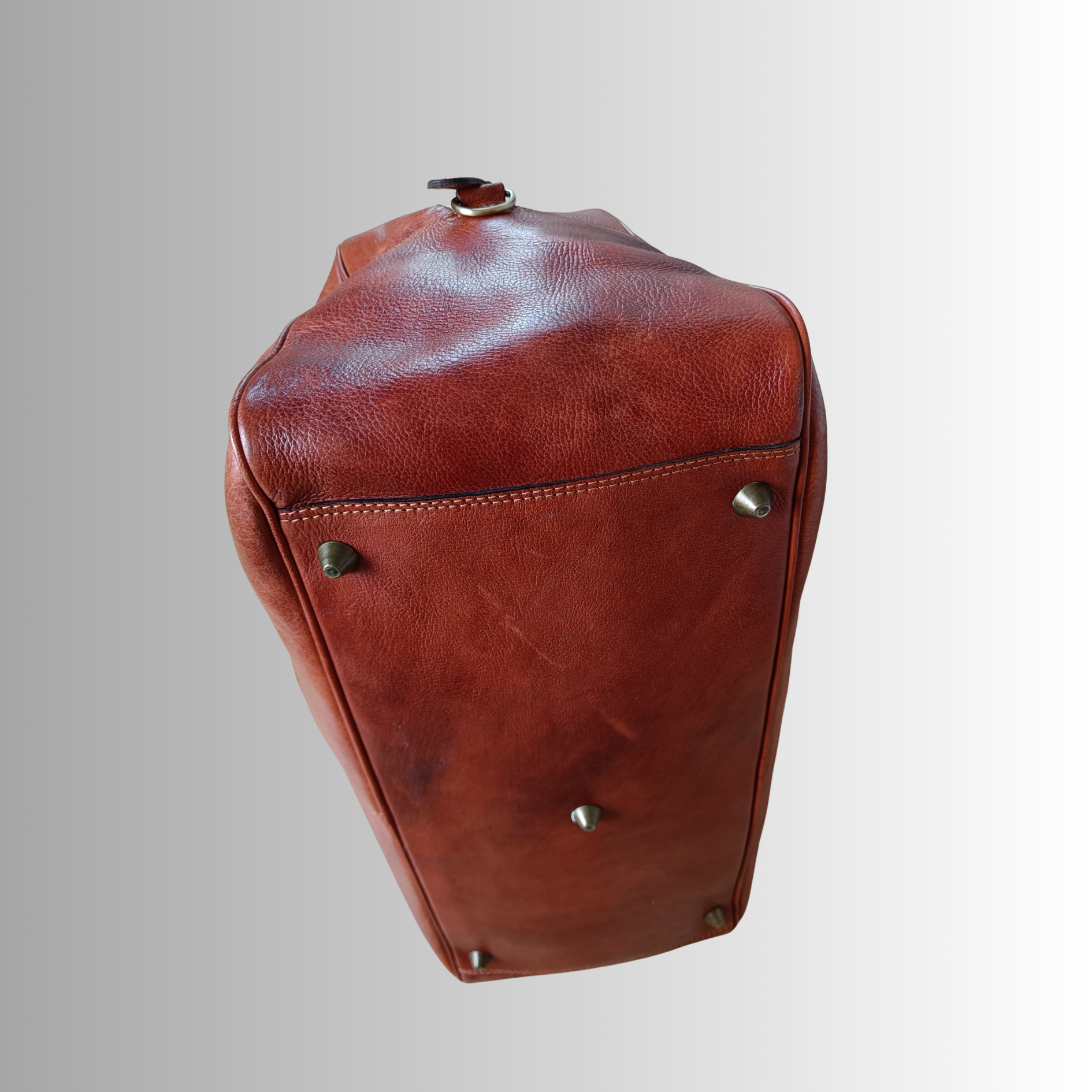MRKSHI BUSINESS — Cowhide leather Bag in Original, side view