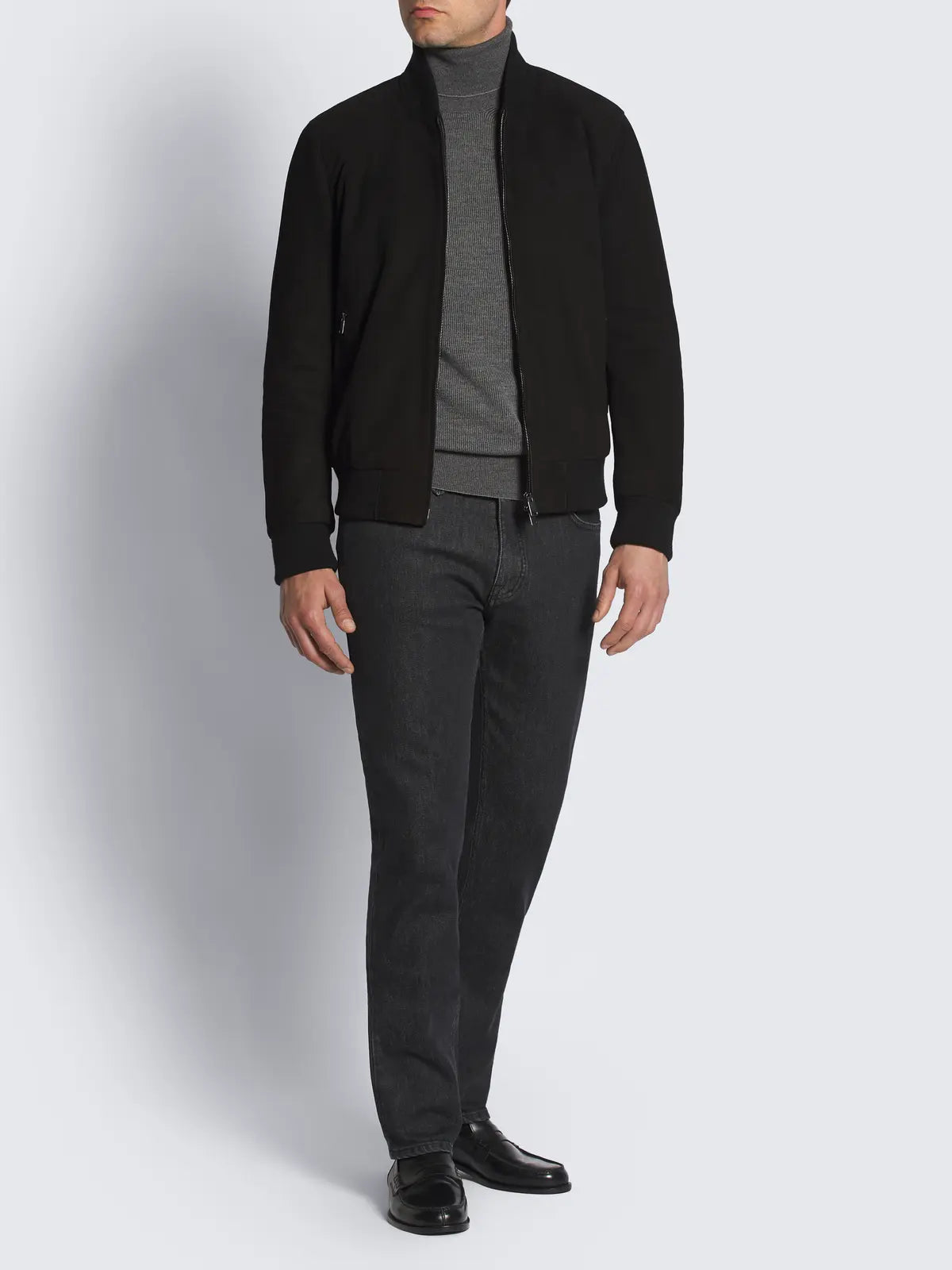 MRKSHI CRISTIAN — Leather leather Jacket in Black, product view