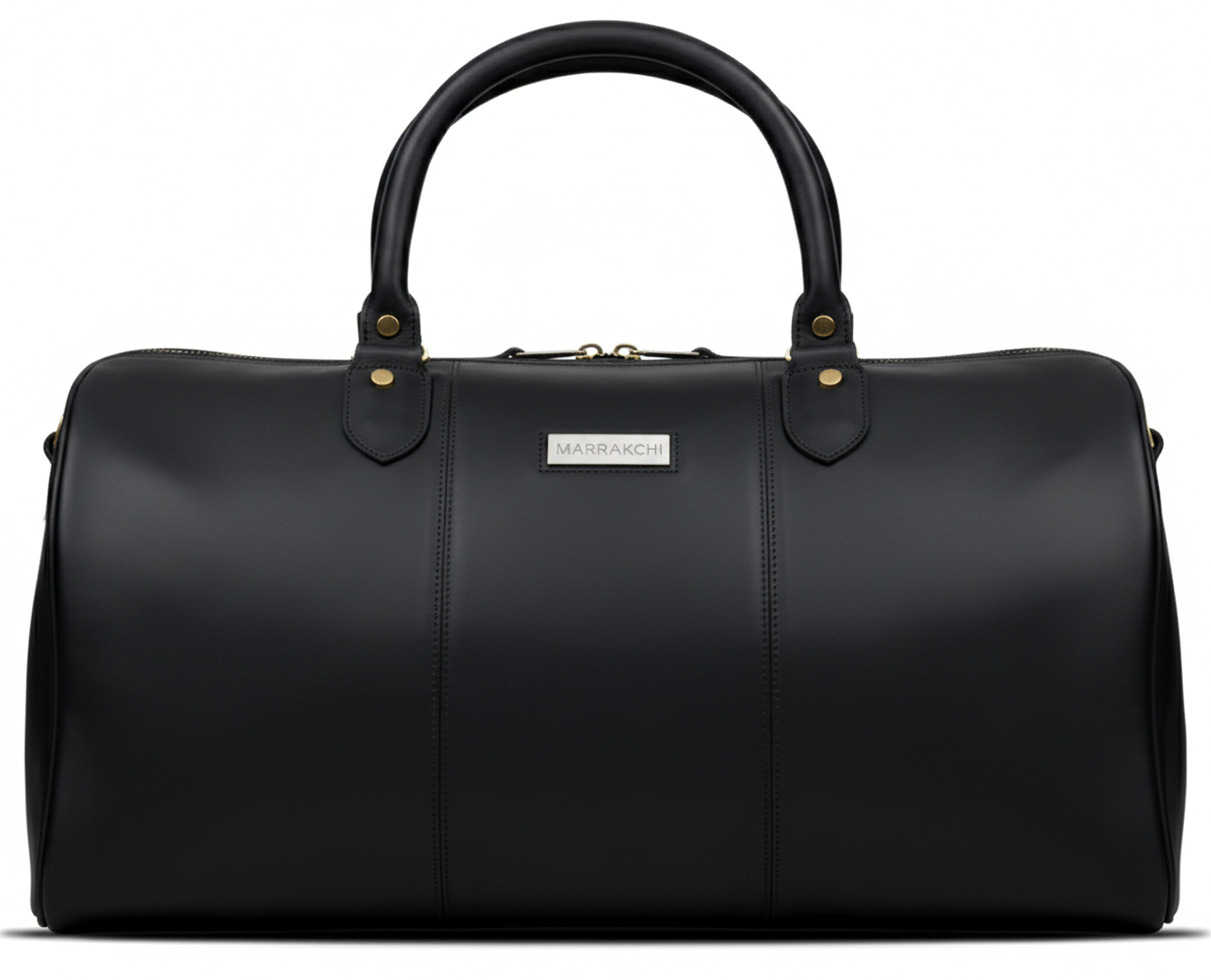 MRKSHI ARISTO — Cowhide leather Bag in Black, front view