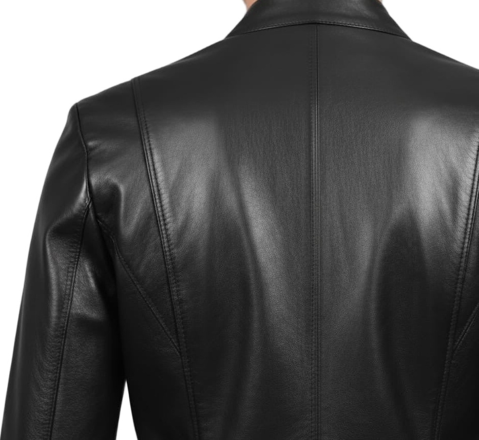 MRKSHI BUGATTI — Lamb Nappa leather Jacket in Black, side view
