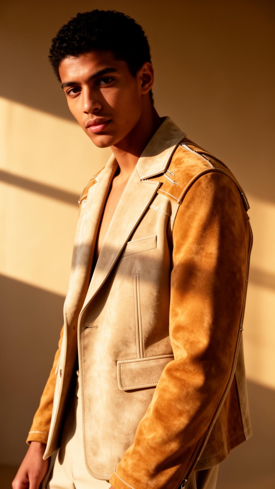 Cropped Jacket · Camel